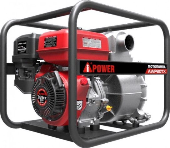 Мотопомпа бензиновая A-iPOWER AWP 80TX для грязной воды [30331]