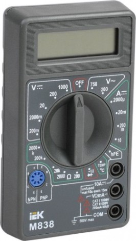Мультиметр цифровой IEK Universal M838 [TMD-2S-838]