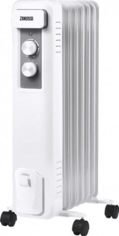 Обогреватель масляный ZANUSSI ZOH/CS-07W радиатор casa 1500w (7 секций) [НС-1165961]