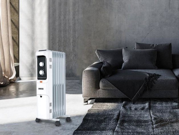 Обогреватель масляный ZANUSSI ZOH/LT-07W 1500W радиатор loft (7 секций) [НС-1132831]