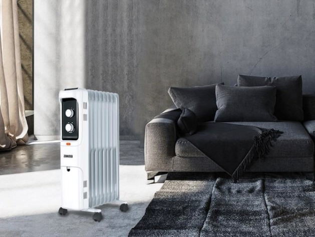 Обогреватель масляный ZANUSSI ZOH/LT-09W 2000W радиатор loft (9 секций) [НС-1132833]