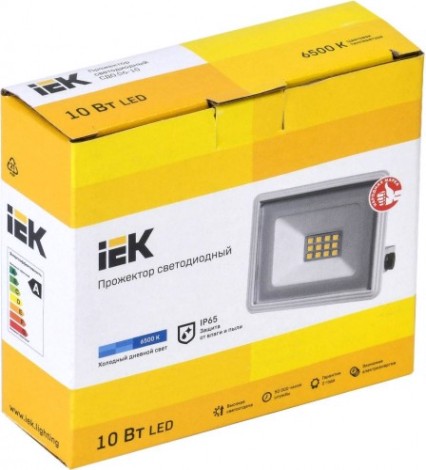 Прожектор IEK СДО 06-10 светодиодный 6500к ip65 бел. [LPDO601-10-65-K01]
