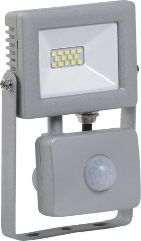 Прожектор IEK СДО 07-10Д IP44 6500K серый с датчиком движения [LPDO702-10-K03]