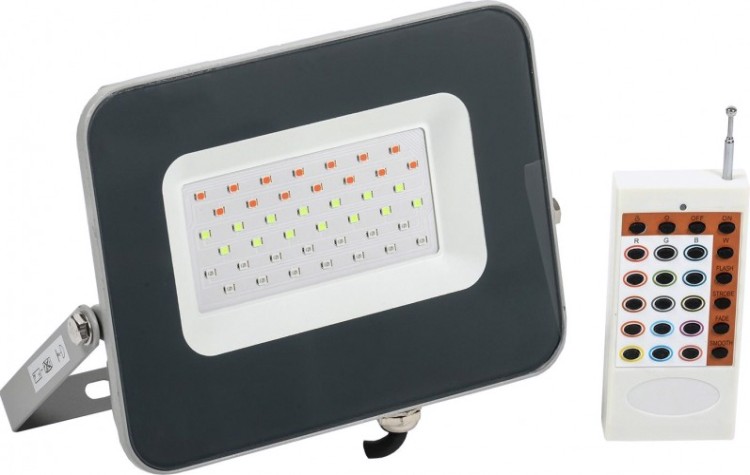 Прожектор IEK СДО 07-30RGB IP65 multicolor [LPDO7RGB-01-30-K03]