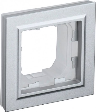 Рамка IEK BRITE РУ-1 алюм. 1-м ip44 [BR-M12-44-K47]