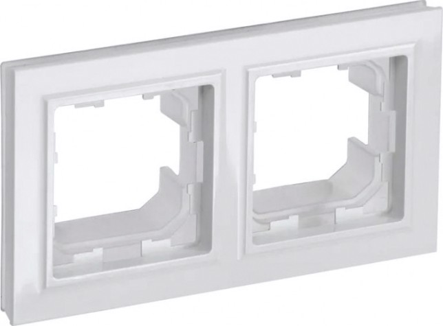 Рамка IEK BRITE РУ-2 2-м ip44 белая [BR-M22-44-K01]