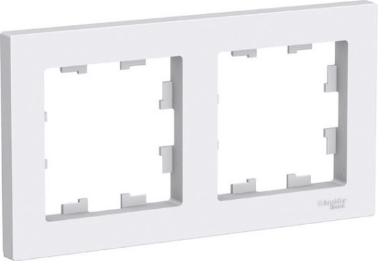 Рамка Systeme Electric AtlasDesign 2-м универсальная, белая ATN000102 [ATN000102]
