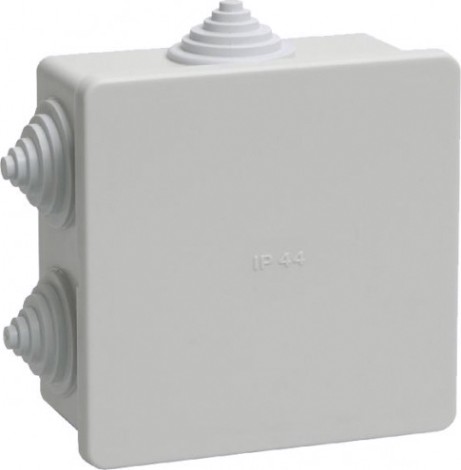 Распаячная коробка IEK KM41235 оп 85х85х40 ip44 (6 каб.ввод.) [UKO11-085-085-040-K41-44]