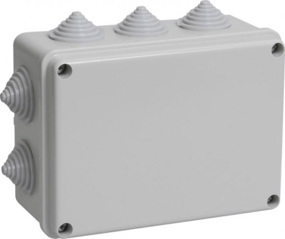 Распаячная коробка IEK KM41241 оп 150х110х70 ip44 (10 каб.ввод.) [UKO10-150-110-070-K41-44]