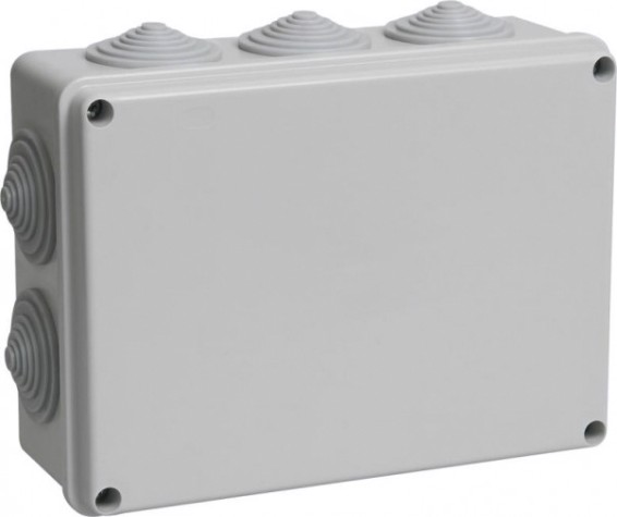 Распаячная коробка IEK КМ41243 оп 190х140х70 ip44 ral7035 [UKO11-190-140-070-K41-44]