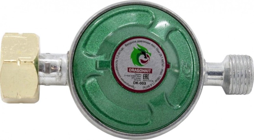 Регулятор давления газа DRAGONKIT DK-003 ("Лягушка") (выход резьба 1/2) [00-00002764]