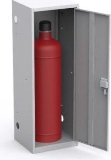 Шкаф для газовых баллонов Металл-завод ШГР 50-1 (окрашен ral7035, в одной упаковке) [УП-00012962]