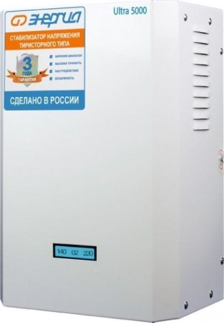 Стабилизатор напряжения однофазный ЭНЕРГИЯ Ultra 5000 [Е0101-0102]