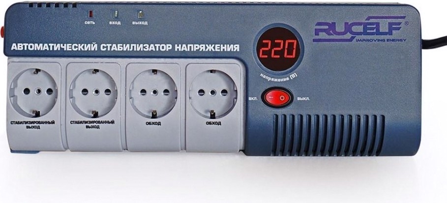 Стабилизатор напряжения однофазный RUCELF SRW- 1500-D [SRW-1500-D]