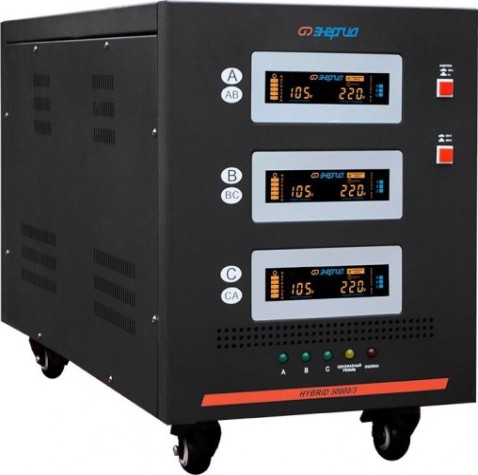 Стабилизатор напряжения трехфазный ЭНЕРГИЯ Hybrid-II 150000/3 [Е0101-0204]