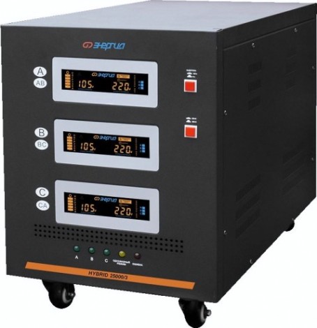 Стабилизатор напряжения трехфазный ЭНЕРГИЯ Hybrid-II 25000/3 [Е0101-0166]