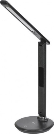 Светильник настольный IEK 2011 светодиодный 7вт qi-заряд usb-выход черный [LDNL0-2011-1-QI-7-K02]