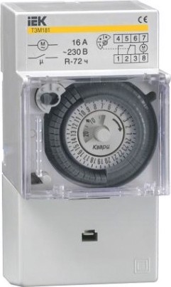 Таймер аналоговый IEK ТЭМ181 16А 230В на DIN-рейку [MTA20-16]