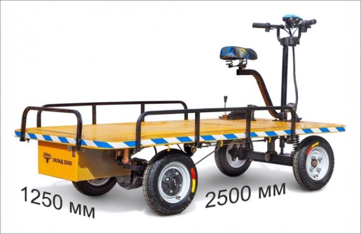 Тележка платформенная RUTRIKE СКЛАД 2500 аккумуляторная [23229]