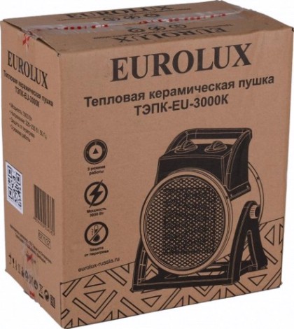 Тепловая пушка электрическая EUROLUX ТЭПК-EU-3000K [67/1/37]