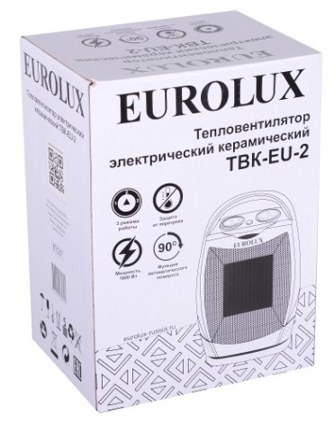 Тепловентилятор керамический EUROLUX ТВК-EU-2 [67/2/7]