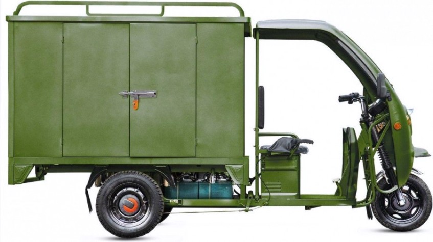 Трицикл грузовой RUTRIKE КАРГО 1800 60V1000W Зеленый 2118 [022100-2118]