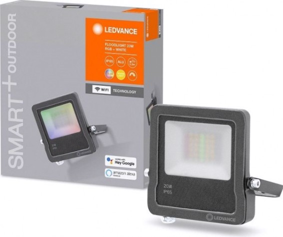 Умный прожектор Ledvance SMART wifi flood 20w rgbw dg [4058075474628]