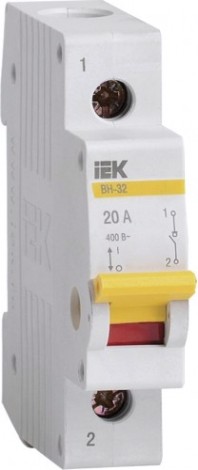 Выключатель нагрузки IEK ВН-32 20А/1П [MNV10-1-020]