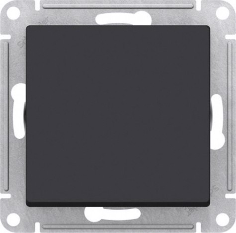 Выключатель одноклавишный Systeme Electric AtlasDesign (сх. 1) 10ax карбон [ATN001011]