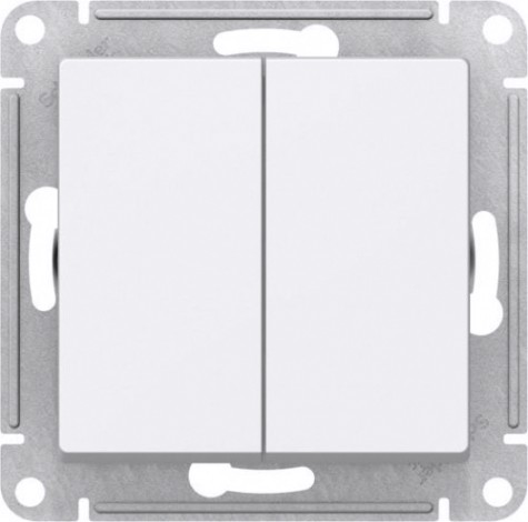 Выключатель проходной Systeme Electric AtlasDesign 2-кл. (сх. 6/2) 10ax белый [ATN000165]
