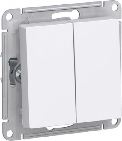 Выключатель проходной Systeme Electric AtlasDesign 2-кл. (сх. 6/2) 10ax белый [ATN000165]